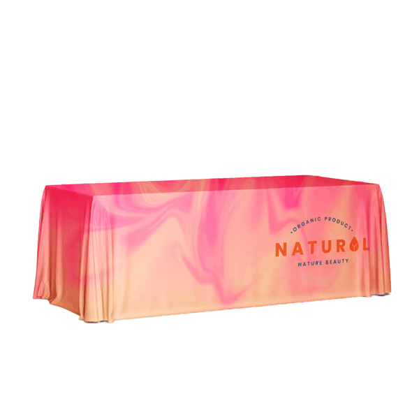 ProColor Custom Sublimated Table Cover With Full Drop 160"x90"
